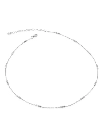 MONICA VINADER TRIPLE-BEADED CHAIN NECKLACE