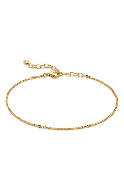 Monica Vinader Twisted Curb Link Bracelet In Gold