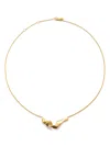 Monica Vinader Wave Polished-finish Necklace In Gold
