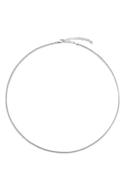 Monica Vinader Wheat Chain Necklace In Sterling Silver