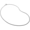 Monica Vinader Wide Snake Chain Necklace In Silver