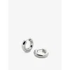 Monica Vinader Womens Sterling Silver Essential Click Sterling-silver Earrings In Sterling Silver
