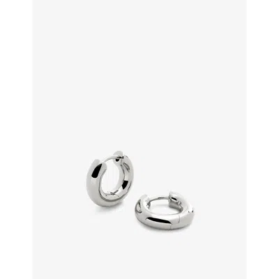 Monica Vinader Womens Sterling Silver Essential Click Sterling-silver Earrings