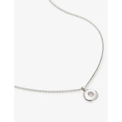 Monica Vinader Womens Sterling Silver June Birthstone Sterling-silver Necklace