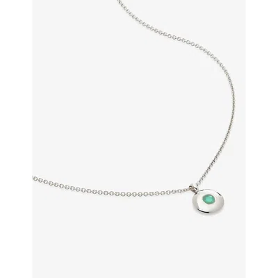 Monica Vinader Womens Sterling Silver May Birthstone Sterling-silver Necklace