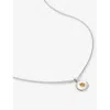 Monica Vinader Sterling Silver November Birthstone Chain Necklace Citrine In Sterling Silver