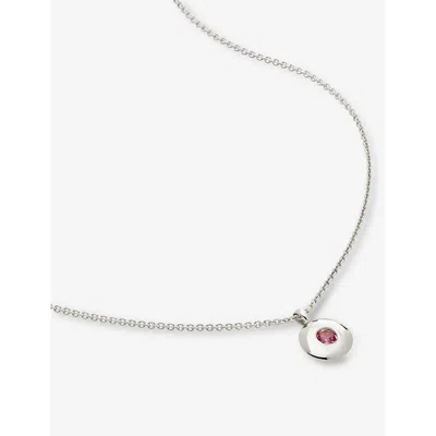 Monica Vinader Womens Sterling Silver October Birthstone Sterling-silver Necklace