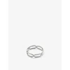 Monica Vinader Sterling Silver Paperclip Stacking Ring In Sterling Silver