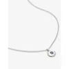 Monica Vinader Sterling Silver September Birthstone Chain Necklace Blue Sapphire In Sterling Silver