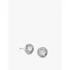 Monica Vinader Womens Sterling Silver Solitaire Sterling-silver And 0.082ct Brilliant-cut Lab-grown  In Sterling Silver