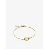 Monica Vinader Womens Yellow Gold 18ct Yellow Gold-plated Vermeil Sterling-silver And 0.03ct Lab-gro In Yellow Gold
