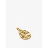 Monica Vinader Womens Yellow Gold Capri 18ct Gold-plated Vermeil Sterling-silver Pendant In Yellow Gold