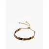 Monica Vinader Womens Delphi 18ct Yellow Gold-plated Vermeil Sterling-silver And Tiger's Eye Friendship Bracelet In Yellow Gold