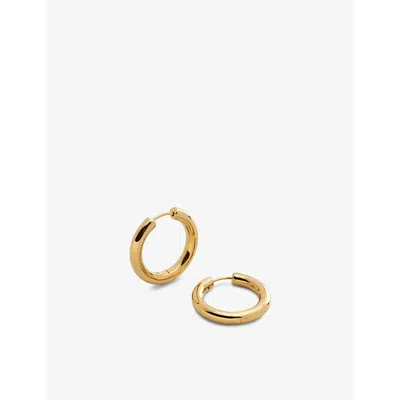 Monica Vinader Womens Yellow Gold Essential Click Medium 18ct Gold-plated Vermeil Sterling-silver Ho
