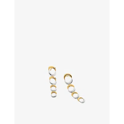Monica Vinader Womens Yellow Gold Kissing Moon 18ct Yellow Gold-plated Vermeil Sterling-silver And S