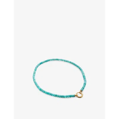 Monica Vinader Womens Yellow Gold Kissing Moon Capture 18ct Yellow Gold-plated Vermeil Sterling-silv