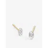 Monica Vinader Womens Yellow Gold Marquis Solitaire 14ct Yellow Gold And 0.015ct Lab-grown Diamond S In Yellow Gold