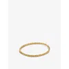 Monica Vinader Womens Yellow Gold Nura Teardrop 18ct Yellow Gold-plated Vermeil Sterling-silver Bang In Yellow Gold