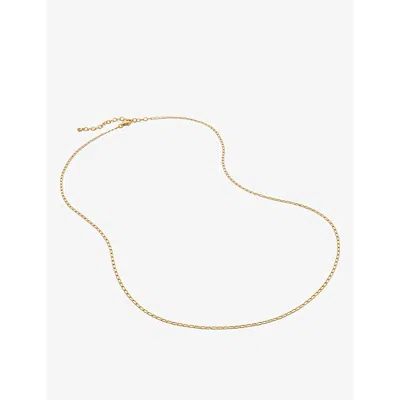 Monica Vinader Womens Yellow Gold Open Link 18ct Yellow Gold-plated Vermeil Sterling-silver Necklace