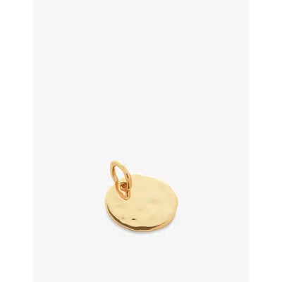 Monica Vinader Womens Yellow Gold Siren 14ct Gold-plated Vermeil Sterling-silver Pendant Necklace