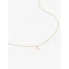 Monica Vinader Womens Yellow Gold Small Z Initial 14ct Solid-gold Necklace In Yellow Gold