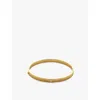 Monica Vinader Womens Yellow Gold Solitaire 18ct Yellow Gold-plated Vermeil Sterling-silver And 0.01 In Yellow Gold