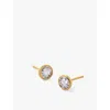 Monica Vinader Womens Yellow Gold Solitaire Small 18ct Yellow Gold-plated Vermeil Sterling-silver An In Yellow Gold