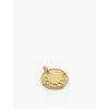 Monica Vinader Gold Talisman Sun Pendant Charm In Yellow Gold