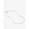 Monica Vinader Womens Yellow Gold Thin Snake 18ct Yellow Gold-plated Vermeil Sterling-silver Necklac In Yellow Gold