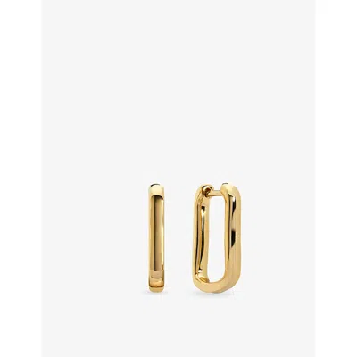 Monica Vinader Womens Alta 18ct Yellow Gold Vermeil Hugg