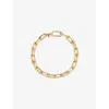 Monica Vinader Womens Alta Mini 18ct Yellow Gold Vermeil Chain Bracelet In Gold