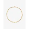 Monica Vinader Womens Alta Mini 18ct Yellow Gold Vermeil Chain Necklac In Gold