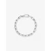 Monica Vinader Womens Alta Mini Sterling-silver Chain Bracelet In Burgundy