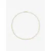 Monica Vinader Gold Alta Textured Chain Necklace 18' In Gold