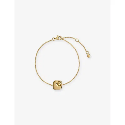 Monica Vinader Womens Amaia 18ct Yellow-gold Vermeil Chain Bracelet