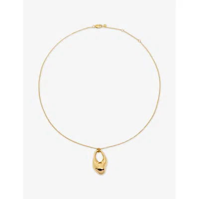 MONICA VINADER WOMENS ANTICA LARGE 18CT YELLOW GOLD VERMEIL NECKLAC