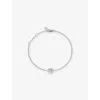 Monica Vinader Womens April Birthstone Lab-grown Diamond And Sterling-silver Bracelet