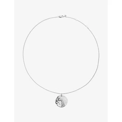 MONICA VINADER WOMENS AQUARIUS ZODIAC STERLING-SILVER PENDANT NECKLAC