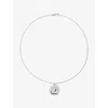 Monica Vinader Womens Aries Zodiac Sterling-silver Pendant Necklac In Silver