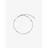 Monica Vinader Womens  Beaded Rope Sterling-silver Chain Bracelet