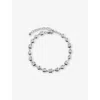 Monica Vinader Womens Bezel Sterling-silver And 0.5ct Brilliant-cut Diamond Chain Bracelet