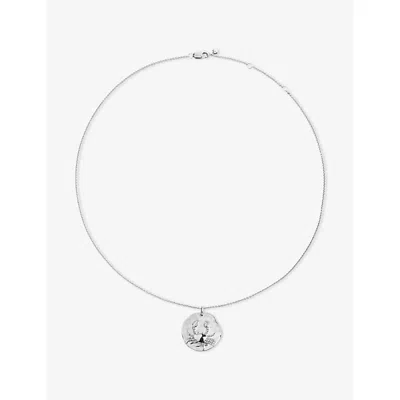 Monica Vinader Womens Cancer Zodiac Sterling-silver Pendant Necklac In Metallic