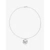 Monica Vinader Womens Capricorn Zodiac Sterling-silver Pendant Necklac In Metallic