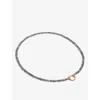 Monica Vinader Womens Yellow Gold Capture Bead-embellished 18ct Yellow Gold-plated Vermeil Recycled  In Yellow Gold