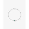 Monica Vinader Womens December Birthstone Sterling-silver And Turquoise Chain Bracelet