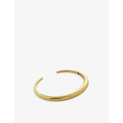 Monica Vinader Womens Gold Deia 18ct Yellow Gold-plated Vermeil Recycled Sterling Silver Cuff Bracel