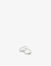 Monica Vinader Deia Medium Recycled Sterling-silver Hoop Earrings In Silver