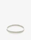 Monica Vinader Essential Recycled Sterling-silver Bangle Bracelet In Silver