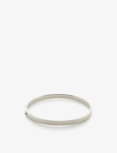 MONICA VINADER WOMENS ESSENTIAL STERLING-SILVER BANGLE BRACELET,56939829