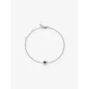 Monica Vinader Womens February Birthstone Sterling-silver And Amethyst Chain Bracelet